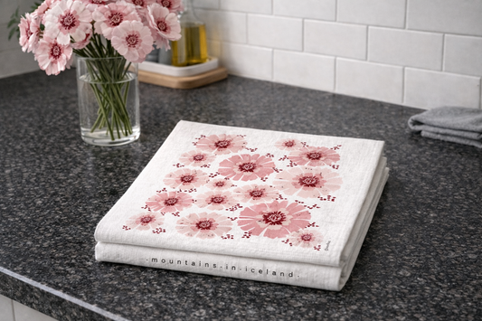 Tea Towel - Icelandic Wildflower