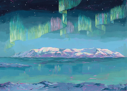 Postcard – Mount Esja by Linda Ólafsdóttir