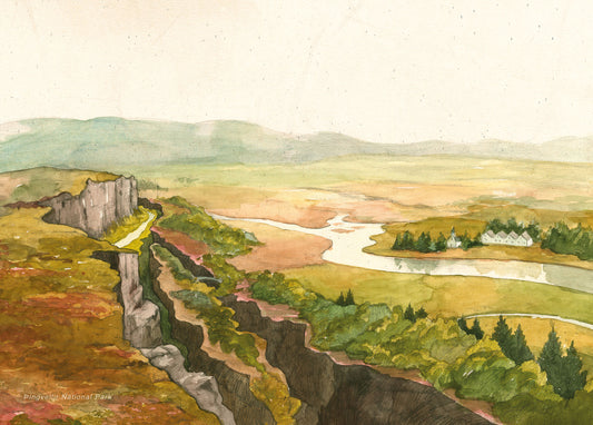 Postcard – Þingvellir National Park by Linda Ólafsdóttir