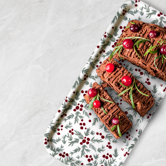 Birch Tray with Juniper Pattern