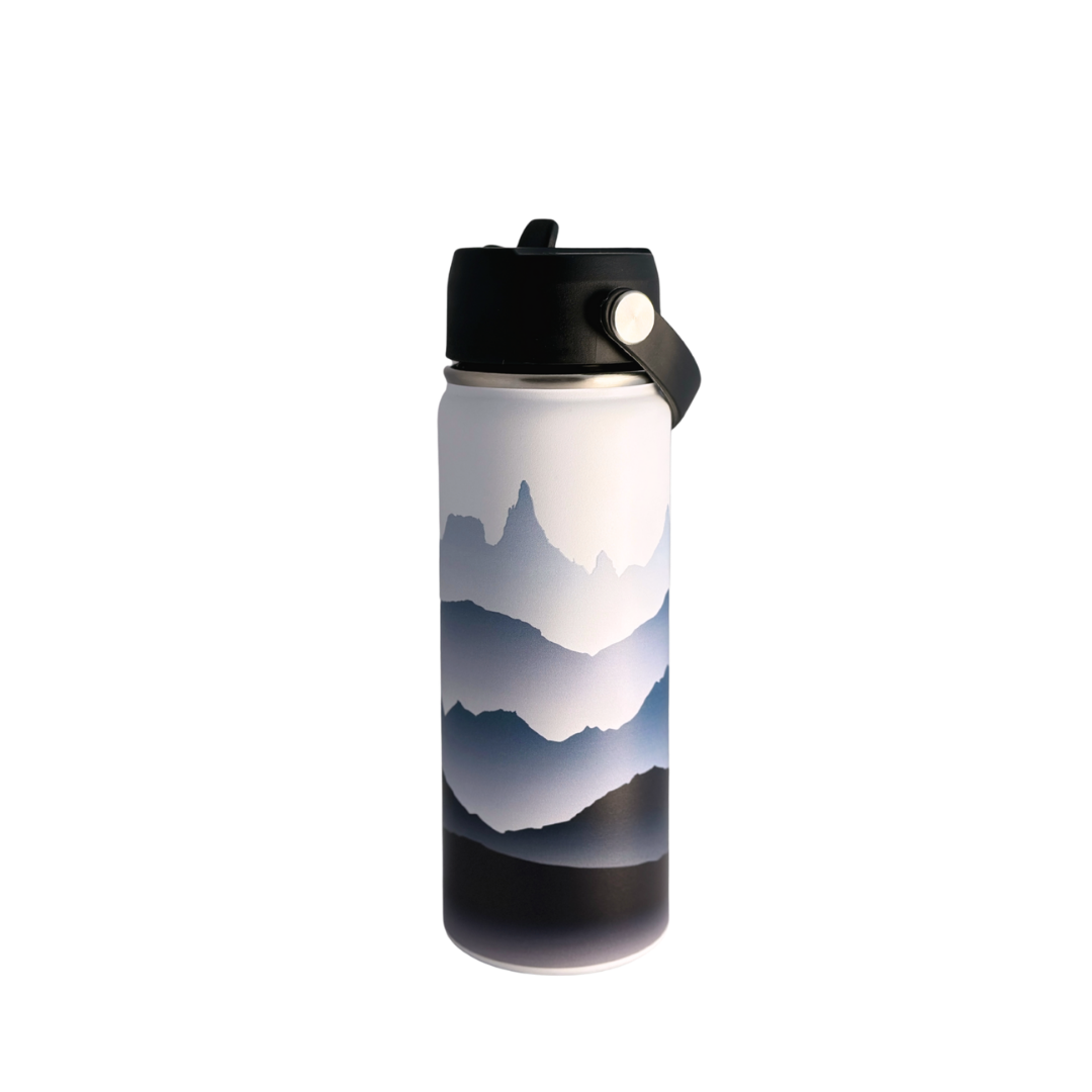 Thermo Steel Water Bottle - Mountain View Blue
